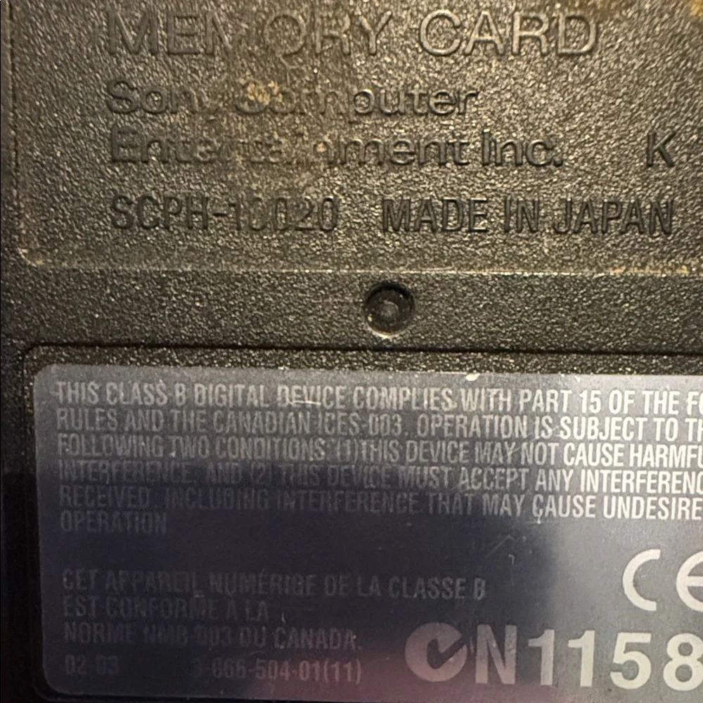 Sony Black PlayStation 2 Memory Card
